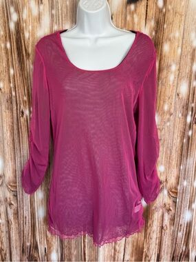 Avon Reversible Sheer Mesh Long Sleeve